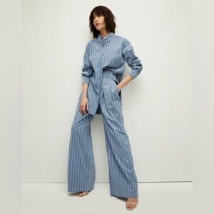 NEW VERONICA BEARD Belted Maliyah Pant Triple Stripe